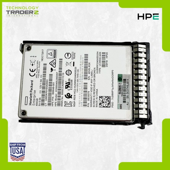 873351-B21 HPE 400GB MLC SAS 12Gbps WI 2.5" SSD 868649-001 873563-001