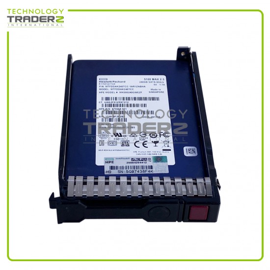 875483-B21 HPE 240GB SATA 6Gbps MS SC 2.5” SSD 870668-001 W-Blank Tray