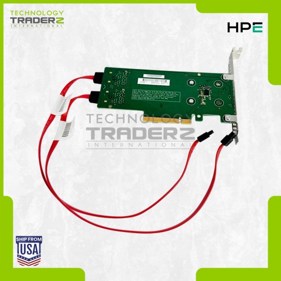 878873-B21 HPE SATA M.2 DUAL SSD PCI-E Expansion Card 759238-001 W/ 2x Cable