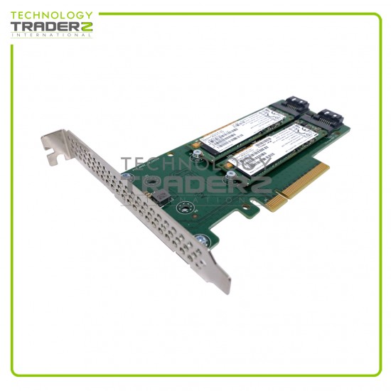 878873-B21 HPE SATA M.2 DUAL SSD PCI-E Expansion Riser Card 759505-001 W/ 2x SSD