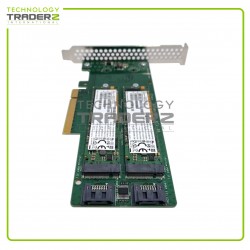 878873-B21 HPE SATA M.2 DUAL SSD PCI-E Expansion Riser Card 759505-001 W/ 2x SSD