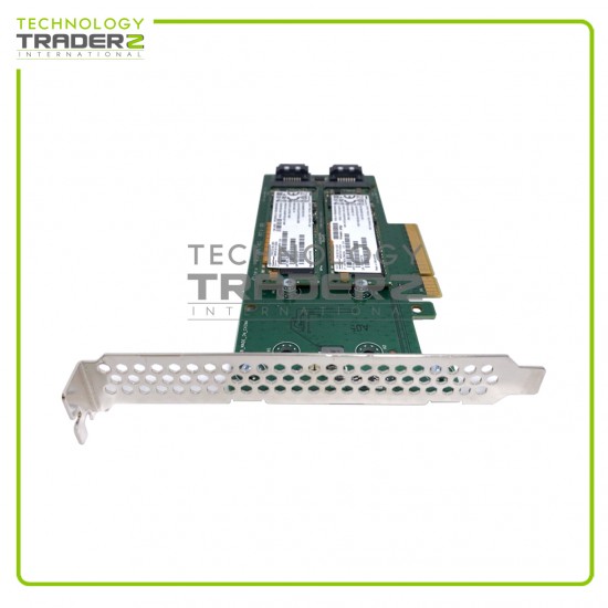 878873-B21 HPE SATA M.2 DUAL SSD PCI-E Expansion Riser Card 759505-001 W/ 2x SSD