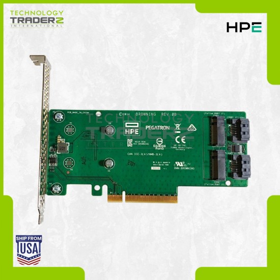 878873-B21 HPE SATA M.2 DUAL SSD PCI-E Expansion Riser Card 759505-001 *NO SSD*