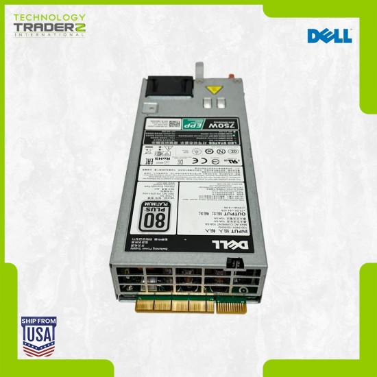 LOT OF 2 8H33M Dell PowerEdge 750W 80 Plus Platinum Hot-Pluggable Power Supply