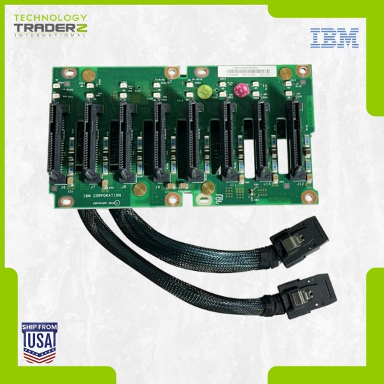 90Y5875 IBM X3650 M4 8-Bay SAS Backplane Board Expander 90Y4316 W/ 1x Backplane