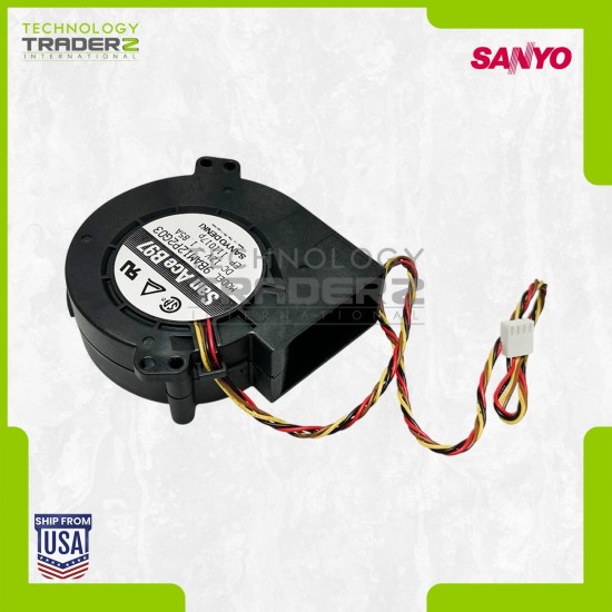 LOT OF 2 9BAM12P2G03 Sanyo San 12V 1.85A Blower Fan Assembly W/ Cable