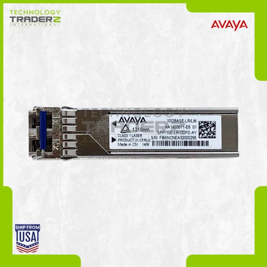 AA1403011-E6 Avaya 10GBASE-LR 10G SFP+ 850nm Transceiver SPP-10E-LR-CDFF-AY
