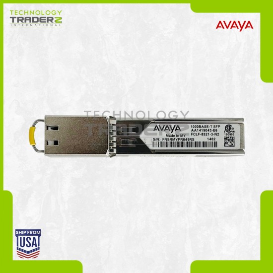 AA1419043-E6 Avaya 1000BASE-T SFP RJ45 Copper 100m SFP Transceiver Module