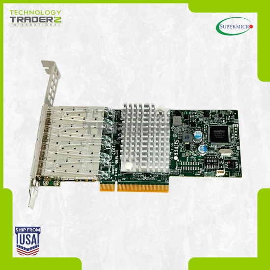 AOC-STG-I4S SuperMicro 4-Ports SFP+ 10G PCI Gigabit Network Card W/ Long Bracket