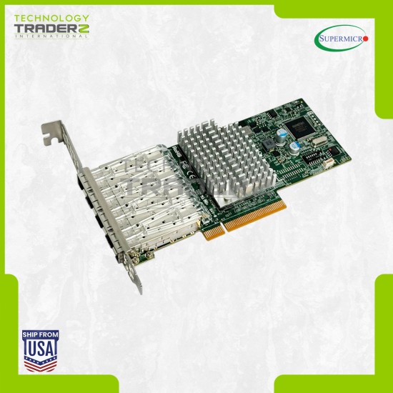 AOC-STG-I4S SuperMicro 4-Ports SFP+ 10G PCI Gigabit Network Card W/ Long Bracket