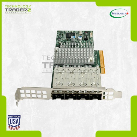 AOC-STG-I4S SuperMicro 4-Ports SFP+ 10G PCI Gigabit Network Card W/ Long Bracket