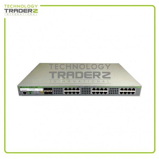 Allied Telesis 24-Port Quad SFP Ethernet Network Switch AT-9924TL-EMC2 W-O Ear