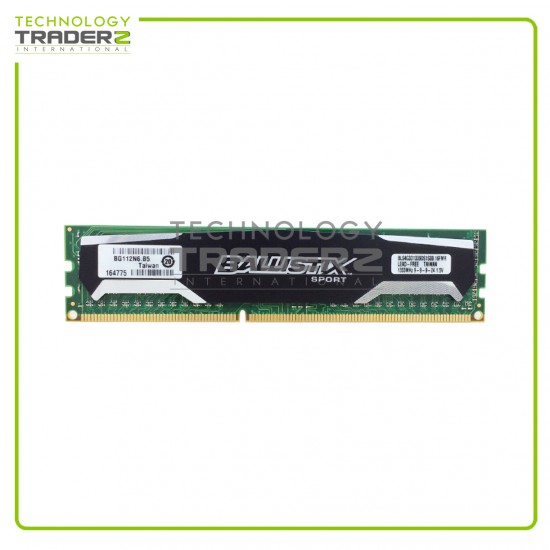 LOT OF 2 BLS4G3D1339DS1S00.16FMR Crucial 4GB PC3-10600 DDR3-1333MHz NonECC Desktop Memory