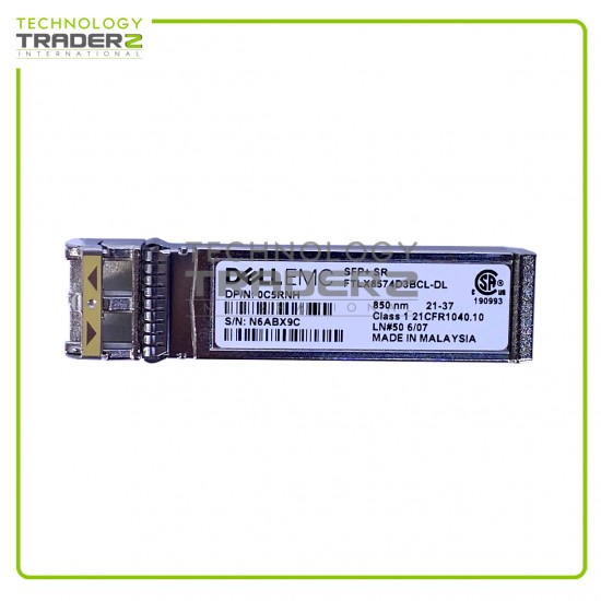 C5RNH DELL EMC 10GBASE-SR SFP+ SR 850bm Optical Transceiver AFBR-709SMZ-FT2