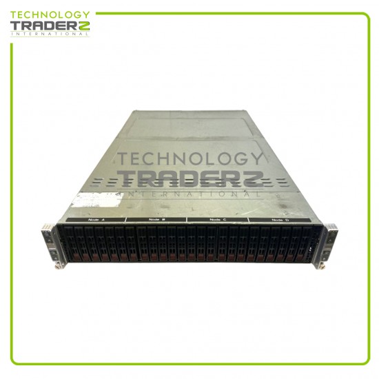 Supermicro CSE-217 8P Xeon E5-2698 v3 128GB 24xSFF 4-Node Server 4x X10DRT-PIBF