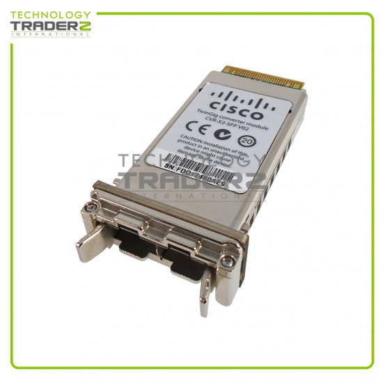 LOT OF 4 CVR-X2-SFP V02 Cisco SFP Adapter Converter Module ***Pulled***