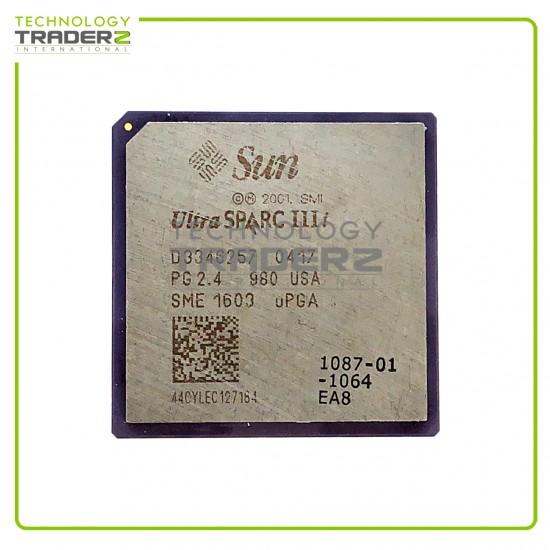 SUN ULTRA SPARC III D3346257 0417 PG 2.4 S20 USA SME 1603 UPGA Processor