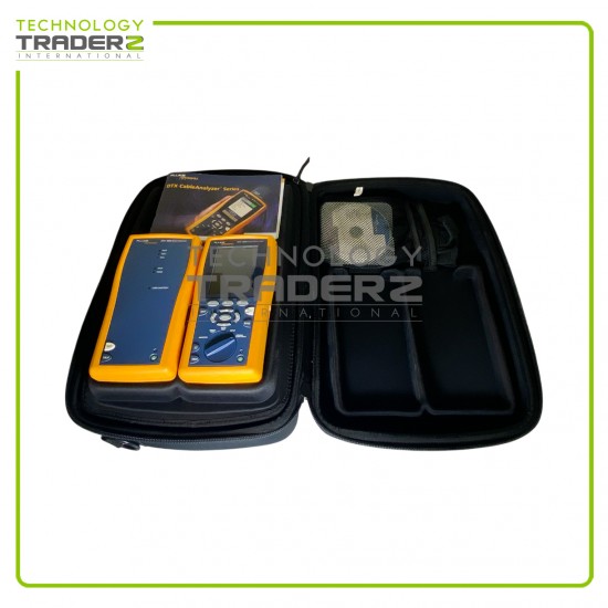 Fluke Networks DTX-1800 Cat6 Cat6a Fiber Cable Tester Analyzer Kit