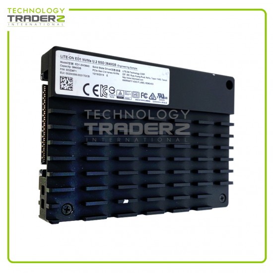 0-Hour ED1-2W3840 SSSTC 3.84TB NVMe Gen3x4 U.2 PCIe Solid State Drive