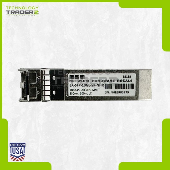 LOT OF 3 EX-SFP-10GE-SR-NHR Network Hardware Resale 10GBASE-SR 300m Transceiver