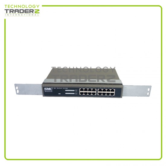 EZNET-16SW-IBM SMC EZ1016DT 10/100Mbps 16-Port Network Switch W-Ear Bracket