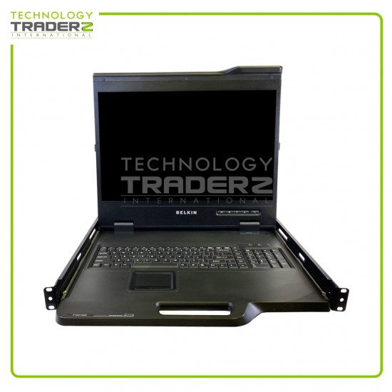 F1DC108H Belkin 19" Widescreen LCD Rack Mount Console 8-Port KVM Monitor