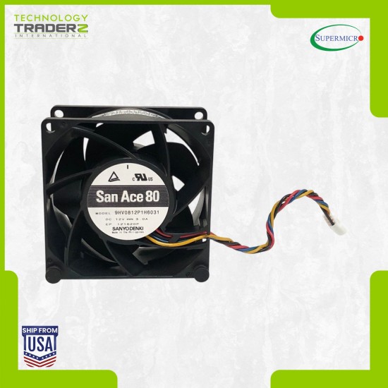 FAN-0162L4 Supermicro 80x80x38mm 13.5K RPM 12VDC 80mm Cooling Fan Module