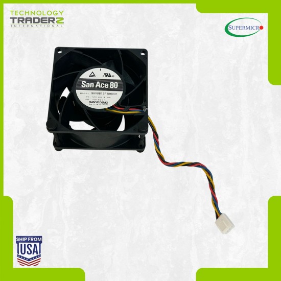 FAN-0162L4 Supermicro 80x80x38mm 13.5K RPM 12VDC 80mm Cooling Fan Module