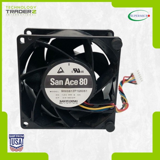 LOT OF 4 FAN-0191L4 Supermicro 12V 3.4A San ACE 80 14.9K RPM Cooling Fan