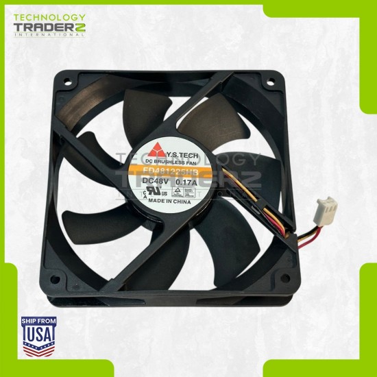 FD481225HB Y.S Tech 12CM 12025 48V 0.17A 3-Wire Cooling Fan **Pulled**