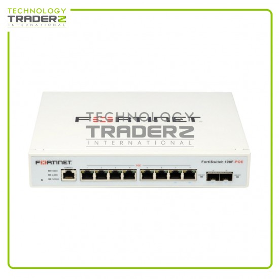 ** FS-108F-POE Fortinet FortiSwitch 8 Ports PoE Gigabit Network Switch**