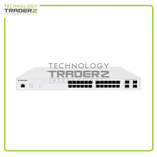 ** FS-124E-POE Fortinet FortiSwitch-124E-POE 24-Port 1GbE PoE Ethernet Switch**