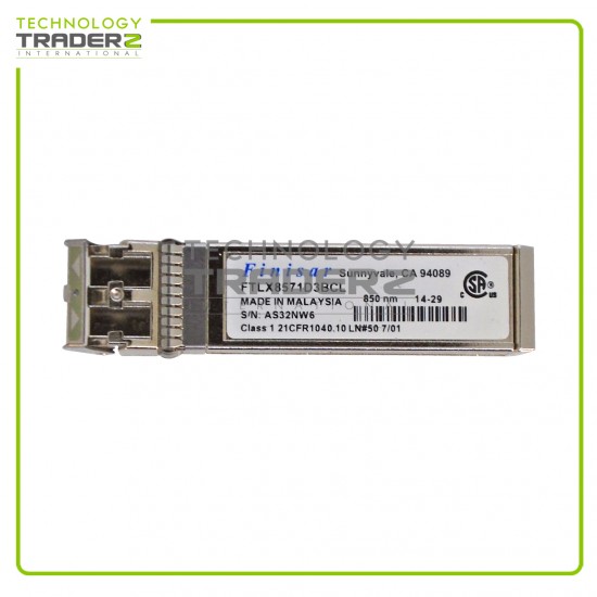 LOT OF 5 FTLX8571D3BCL Finisar 10G 10GBase-SR 850NM Multi-Mode SFP+ Transceiver