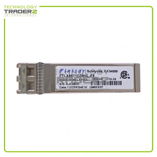 LOT OF 2 FTLX8571D3BNL-E5 Finisar 10G 850NM LC SFP+ Transceiver Module *Pulled*