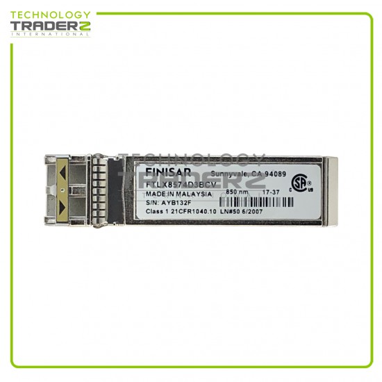 FTLX8574D3BCV Finisar 10Gb 10GBase-SR MMF 300m 850nm LC SFP+ Transceiver Module