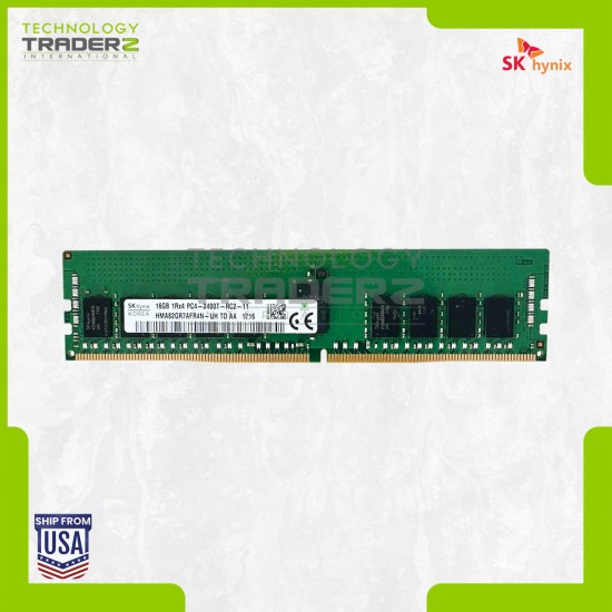 HMA82GR7AFR4N-UH Hynix 16GB PC4-19200 DDR4-2400MHz ECC REG Single Rank Memory
