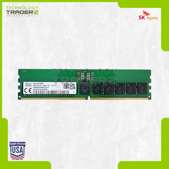 HMCG84AHBRA471N Hynix 32GB PC5-51200 DDR5-6400MHz ECC Single Rank RDIMM Memory