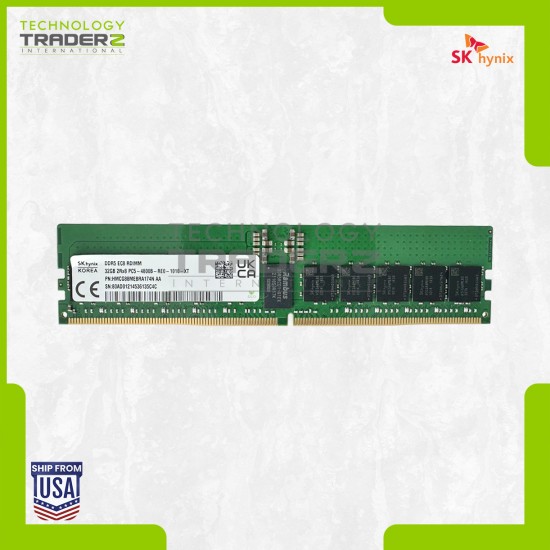 HMCG88MEBRA174N Hynix 32GB PC5-38400 DDR5-4800MHz ECC REG RDIMM Dual Rank Memory