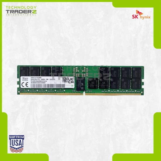 HMCG94AGBQA181N Hynix 64GB PC5-44800 DDR5-5600MHz ECC REG Dual Rank RDIMM Memory