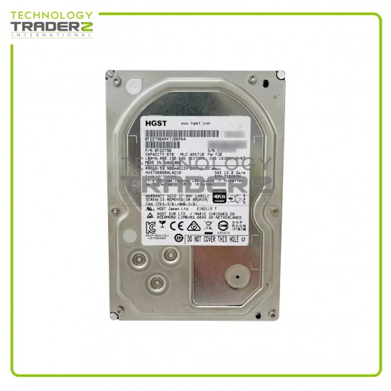 ** HUS726060AL5210 HGST Ultrastar 6TB 7.2K SAS 12Gbps 128MB 3.5" Hard Drive**