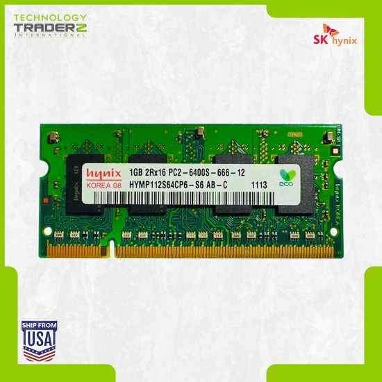 LOT OF 9 HYMP112S64CP6-S6 Hynix 1GB DDR2-800MHz Non-ECC Unbuffered 2Rx16 Memory