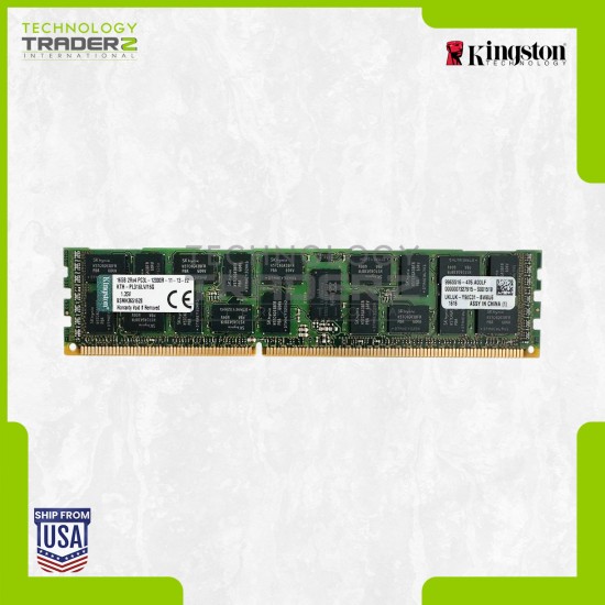KTH-PL316LV/16G Kingston 16GB PC3-12800 DDR3-1600MHz ECC REG Dual Rank Memory