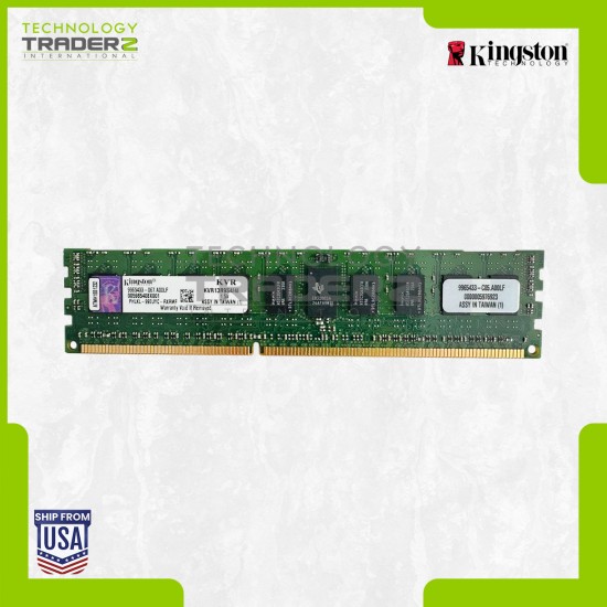 LOT OF 6 KVR13R9S4/4I Kingston 4GB PC3-10600 DDR3-1333MHz ECC DIMM 1Rx4 Memory