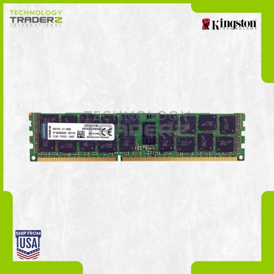KVR16LR11D4K4-64 Kingston 64GB Kit (4 X 16GB) PC3-12800 DDR3-1600MHz ECC Memory