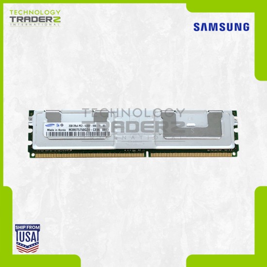 LOT OF 2 M395T5750GZ4-CE66 Samsung 2GB PC2-5300 DDR2-667MHz ECC 2Rx4 Memory
