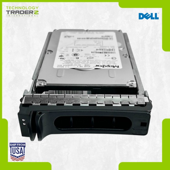 M8033 Dell 146GB 10K SAS 3Gbps 16MB 3.5” Hard Drive 0M8033 W/ Blank Tray