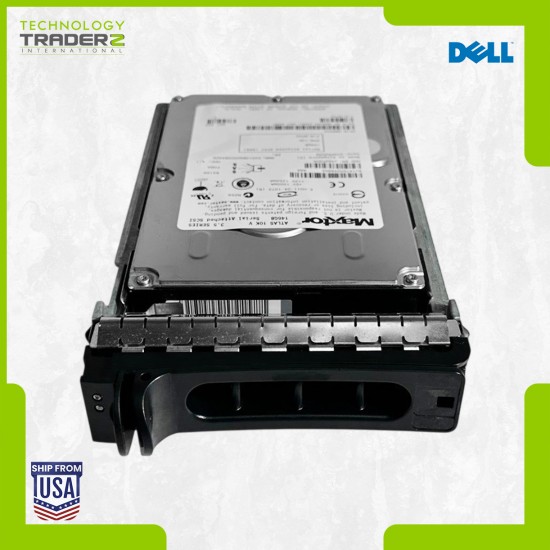 M8033 Dell 146GB 10K SAS 3Gbps 16MB 3.5” Hard Drive 0M8033 W/ Blank Tray