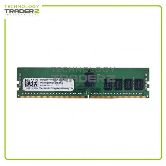 MR23400-614 Nemix RAM 16GB PC4-23400 DDR4-2933MHz Single Rank ECC RDIMM Memory