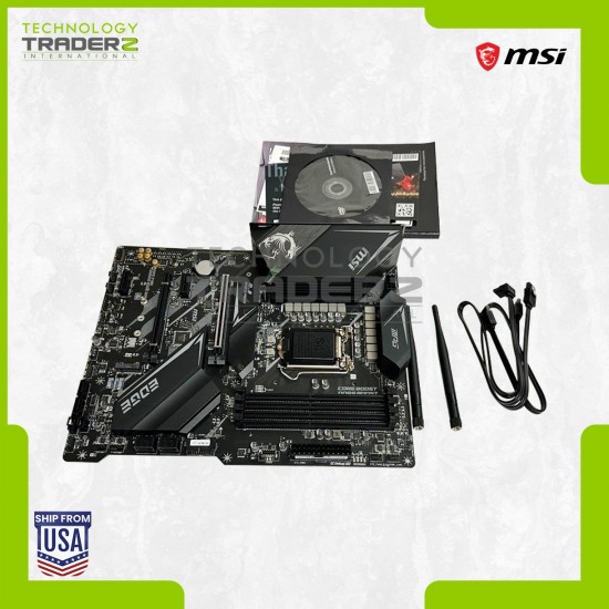 MSI MPG Z490 Gaming Edge WiFi LGA1200 ATX Motherboard W/ 2x E472362 2x Antennas