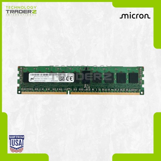 MT18JSF1G72PZ-1G6 Micron 8GB PC3-12800 DDR3-1600MHz ECC REG Single Rank Memory